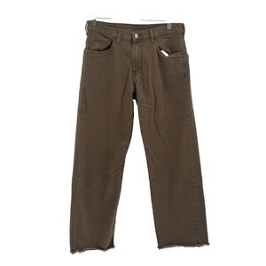 Massimo Alba‎ Pants Women Size 25 Brown Raw Hem